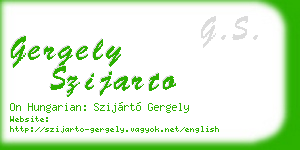 gergely szijarto business card