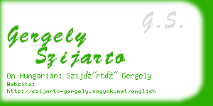 gergely szijarto business card